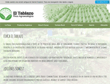 Tablet Screenshot of fincaeltablazo.com